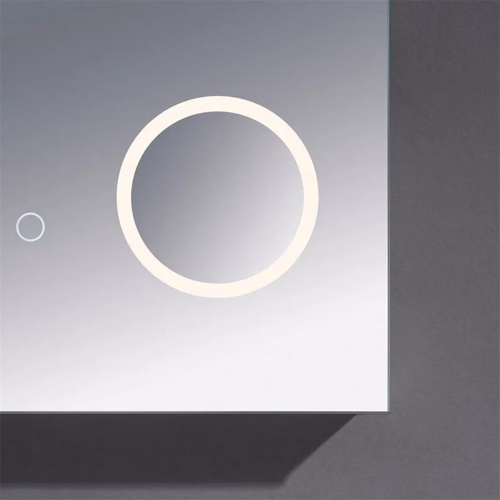Clifton LED Bathroom Wall Mirror with Touch Sensor, Silver, W: 55 cm, H: 70 cm – 2
