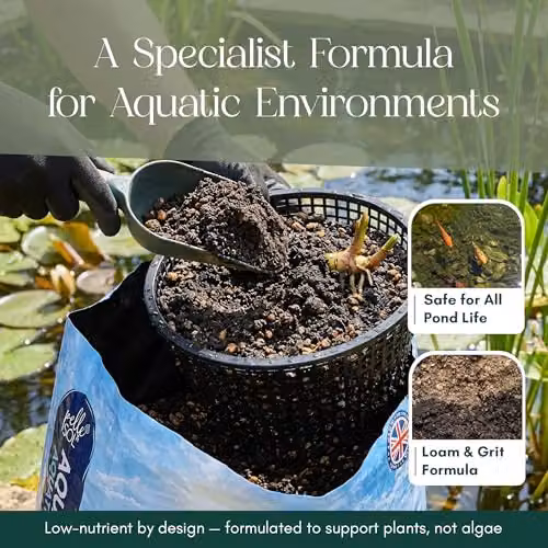 Pelle & Sol 20L Aquatic Compost with Loam and Grit for Pond Plants in Brown – 3