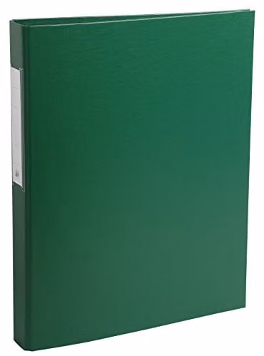 Exacompta Green PP-Covered A4 Ring Binder with 2 Rings and 40mm Spine