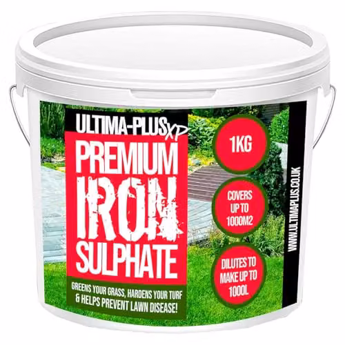 Ultima-Plus XP Premium Iron Sulphate for Greener Grass and Healthier Lawns, 1kg
