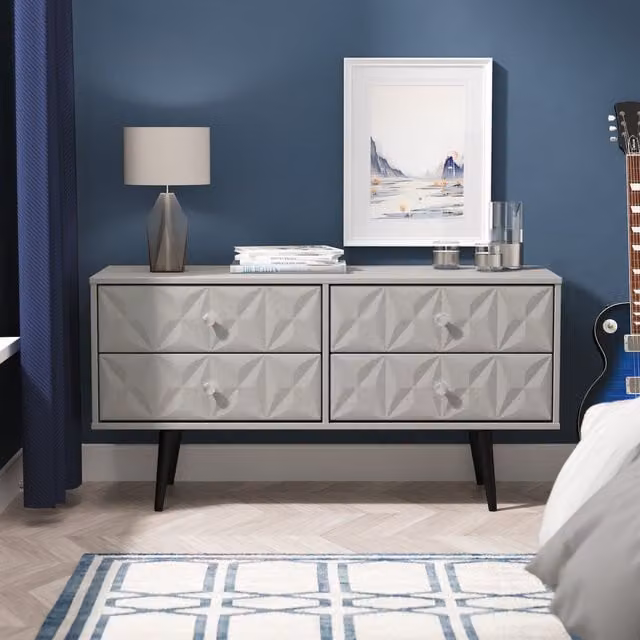 Ready Assembled 2 U Toledo 4 Drawer Bed Box in Dark Grey – 1