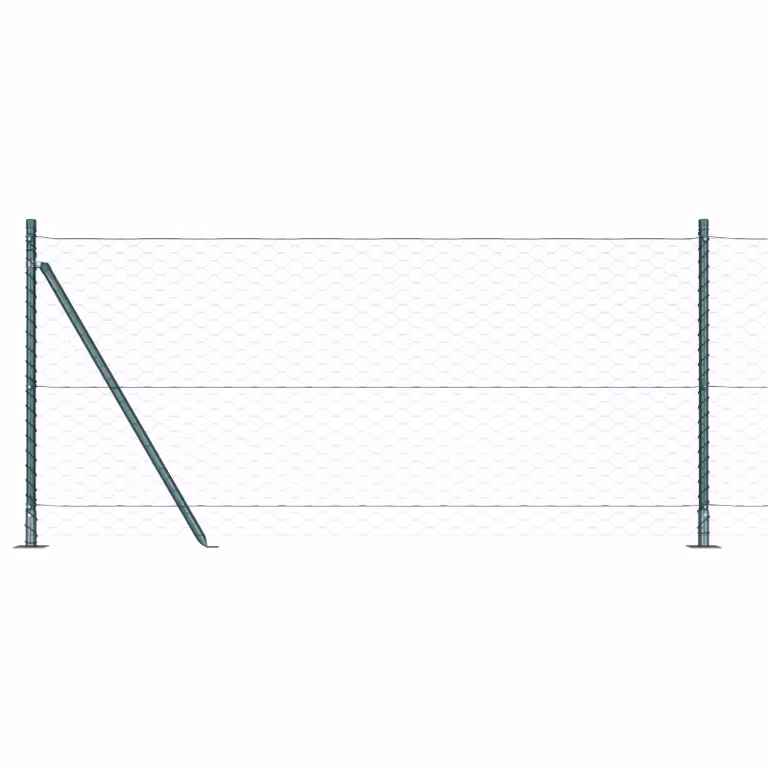 Berkfield Home Green Steel Hexagon Fence