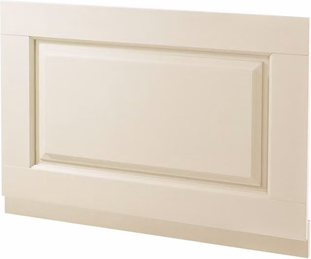 Nes Home Chiltern Ivory Traditional Bath End Panel and Beige Plinth, Height: 78 cm – 1