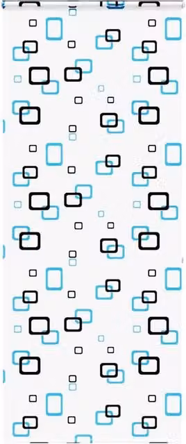 Berkfield Home Black Opaque Shower Roller Blind with Cassette, W/H: 96 x 240 cm