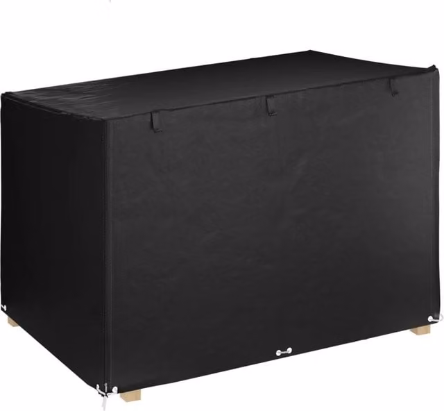 Berkfield Home Water-Repellent Polyethylene Swing Bench Cover in Black, W: 215 cm, D: 150 cm, H: 130 cm