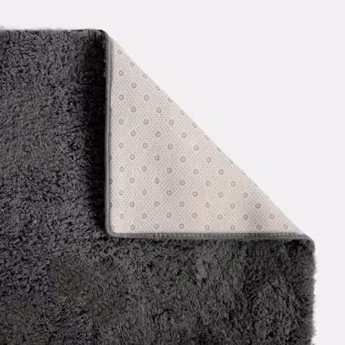 OHS Large Shaggy Rug Runner in Anthracite Grey, W/D/H: 160 x 230 cm – 2