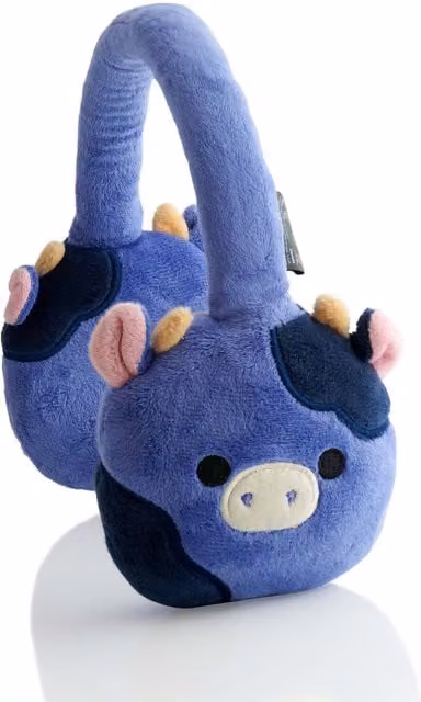 Lazerbuilt Squishmallows Ingred Plush Bluetooth Headphones - Blue