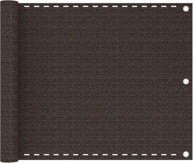 Berkfield Home Brown Semi-Transparent HDPE Balcony Cover, W: 75 cm, H: 500 cm – 1