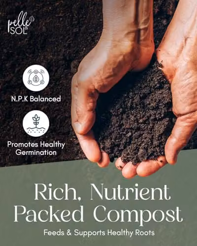 Pelle & Sol Multi Purpose Potting Soil for Indoor and Outdoor Plants, 60l – 10