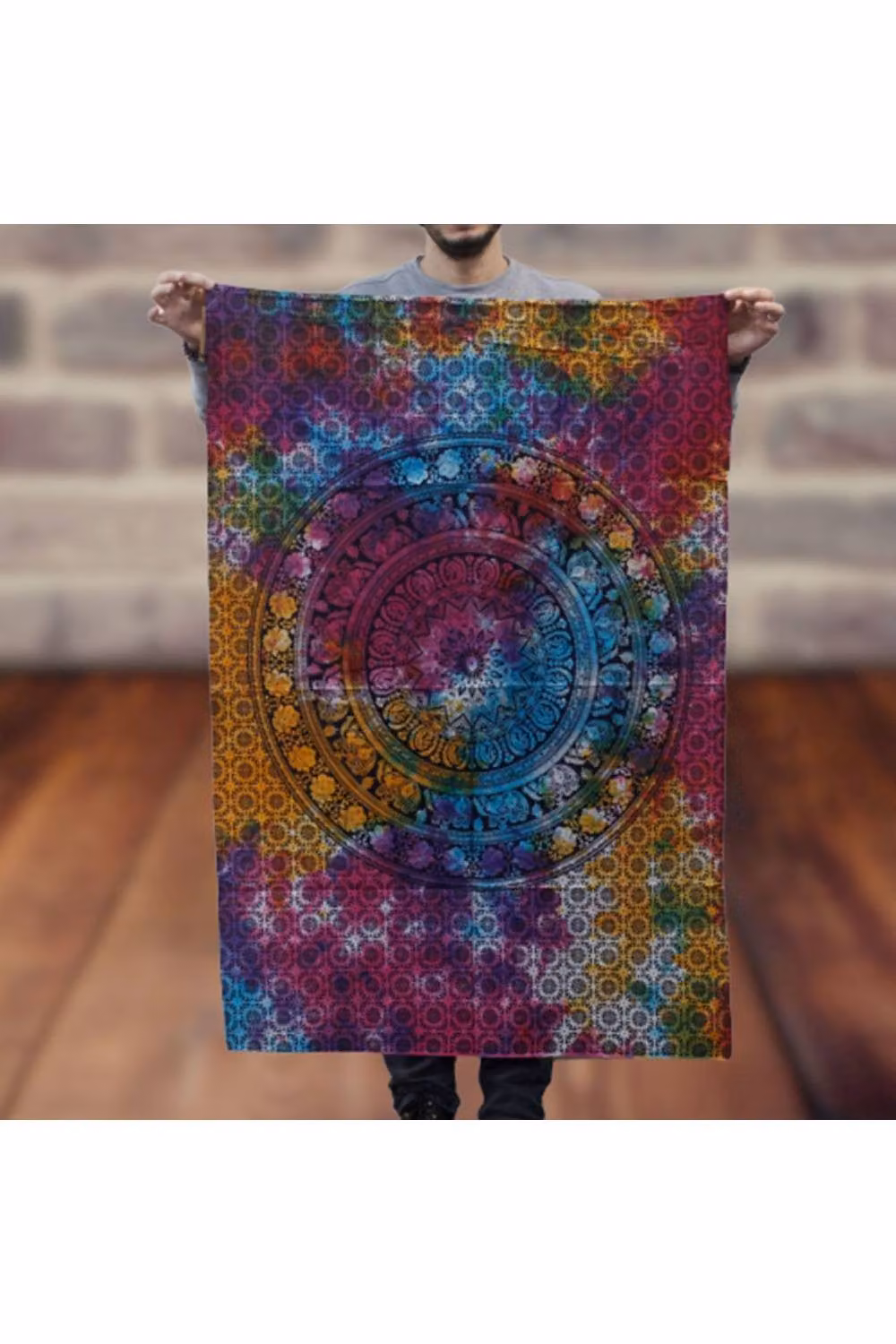 KDMD Multicolour Mandala Elephant Cotton Wall Hanging – 2