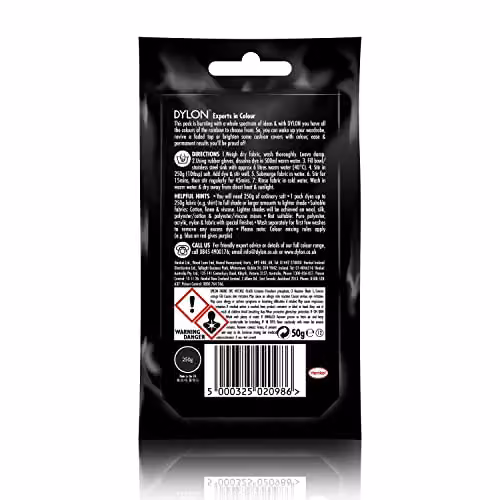 Dylon Hand Fabric Dye Sachet, Peony Pink, 50 g – 3