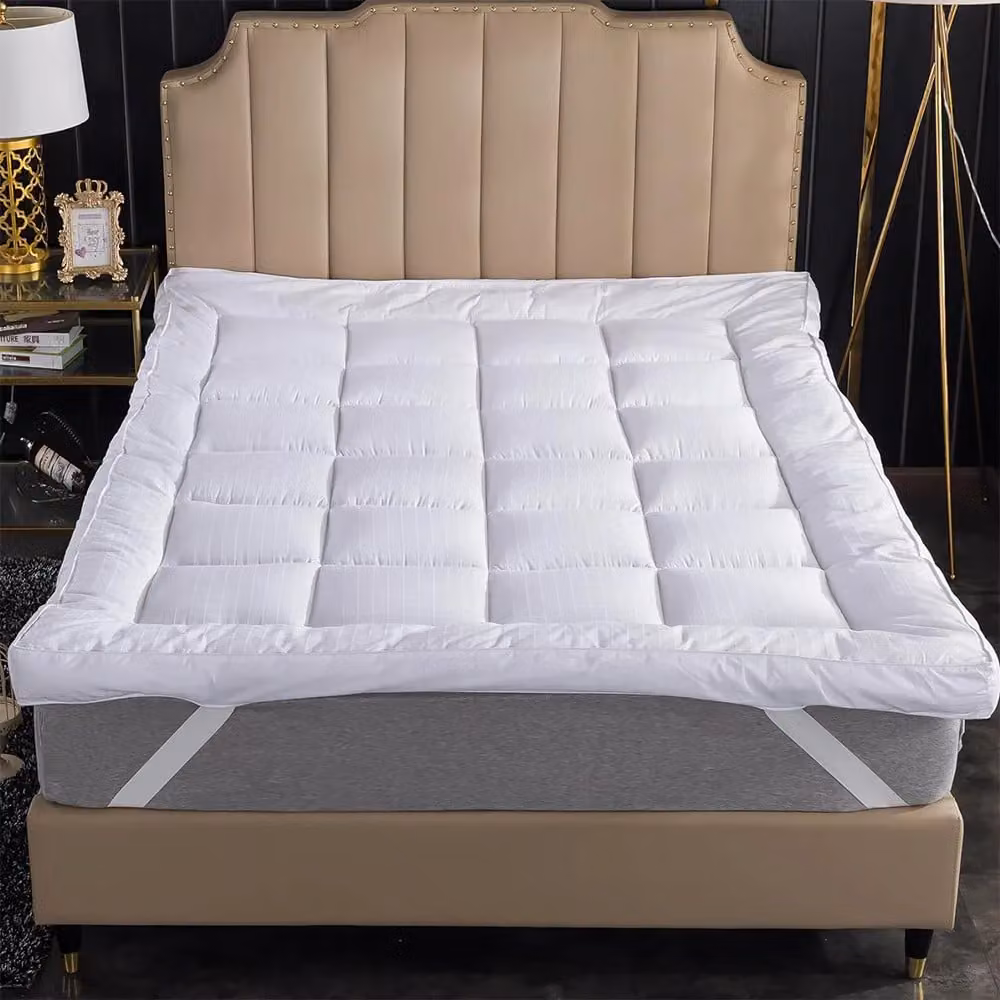 Hinsinc Extra-Thick Premium Hotel-Quality Mattress Topper XL, White, Depth: 10 cm – 3