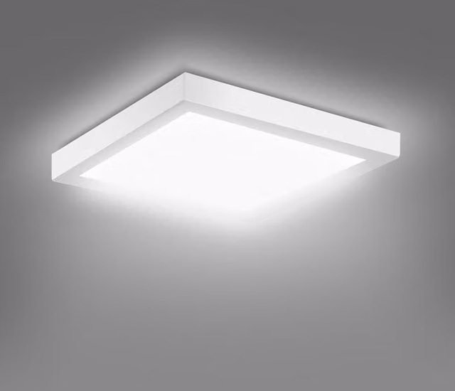 Livingandhome LED Surface Panel Downlight, Cool White, Diameter: 22.3 cm
