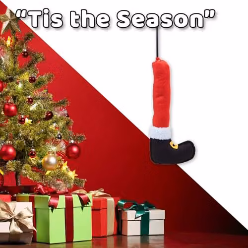 VFM e-Store Christmas Santa Leg Decoration in Red, H 56 cm x W 25 cm – 6