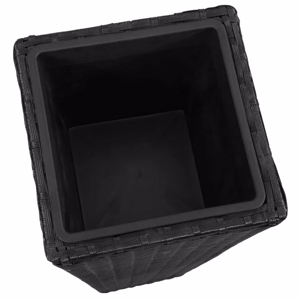 Berkfield Home Garden Set of 3 Black Poly Rattan Raised Beds – 5