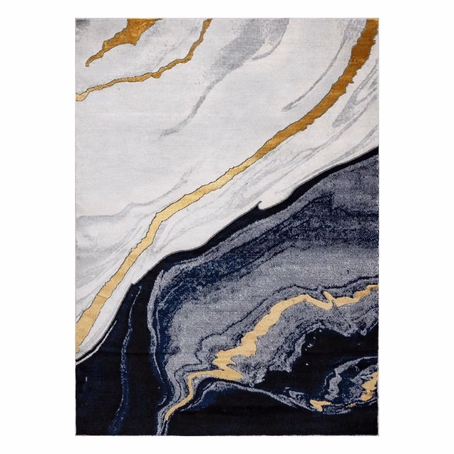 RugsX Emerald Abstract Rug in Blue and Multicolour, W: 80 cm, L: 150 cm – 3