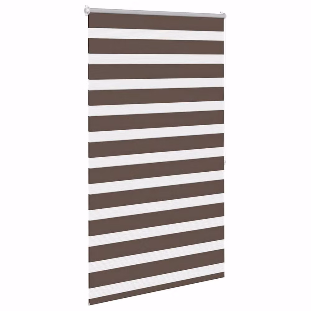 Berkfield Home Zebra Blind, Brown and White, W: 80 cm, H: 175 cm – 3