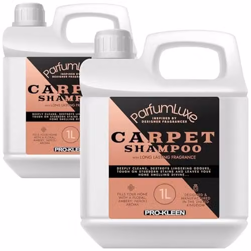 Pro-Kleen Parfum Luxe Carpet Shampoo 2 x 1L with Floral, Amber and Neroli Fragrance – 1
