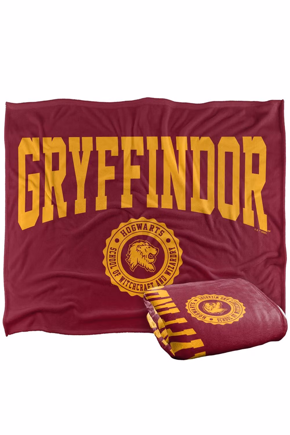 LOGOVISION Harry Potter Gryffindor Seal Super Soft Silky Touch Fleece Throw Blanket, Multicolour, W: 127.0 cm, L: 152.4 cm – 5