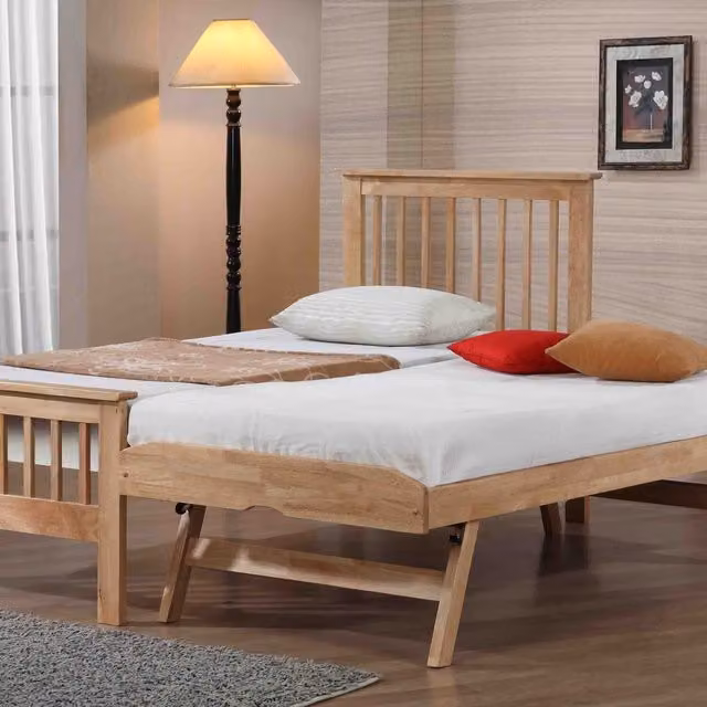 Flintshire Furniture Pentre Guest Bed in Brown Oak with Lift Up Base
