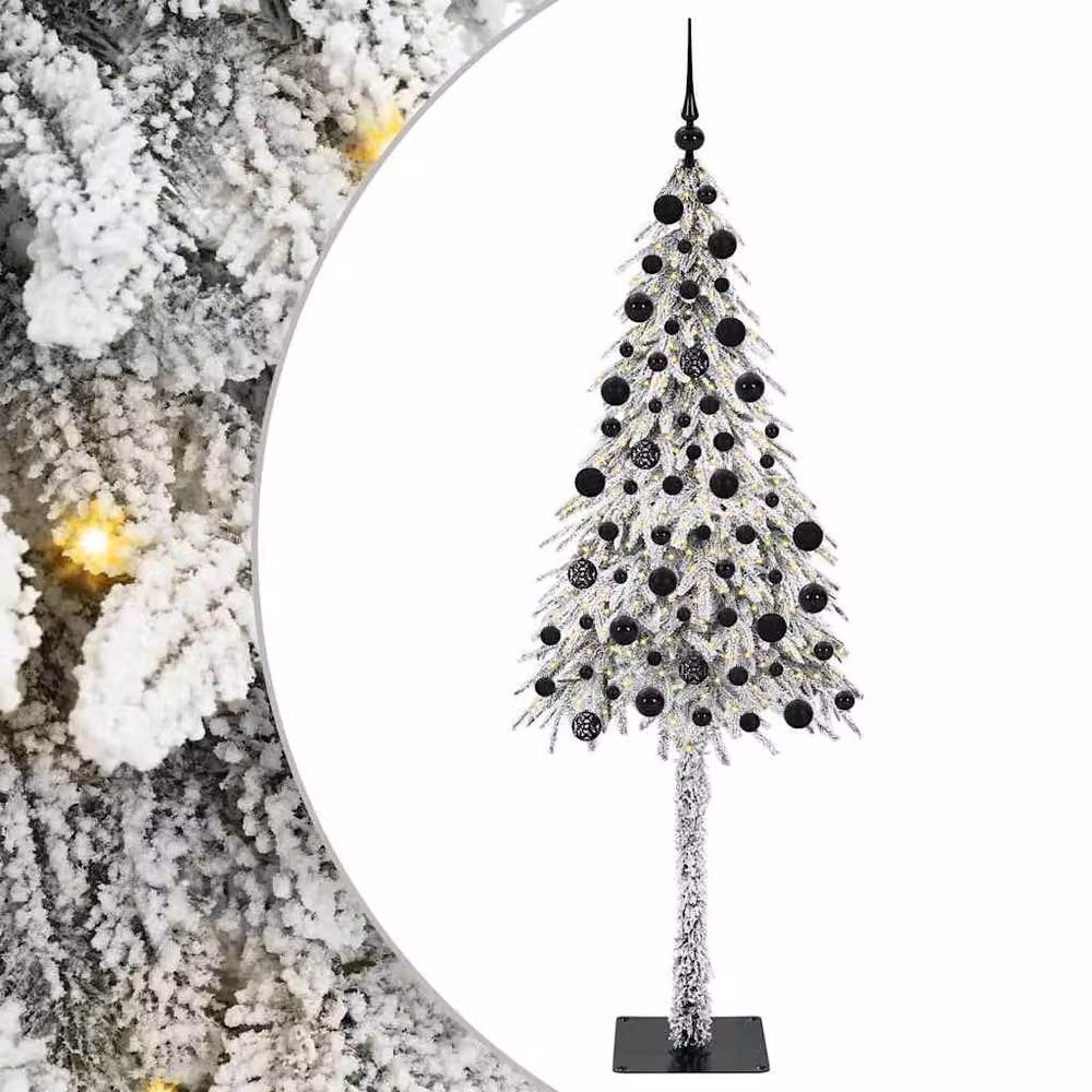 Berkfield Home White Christmas Tree with 300 LEDs, Height: 210 cm – 3