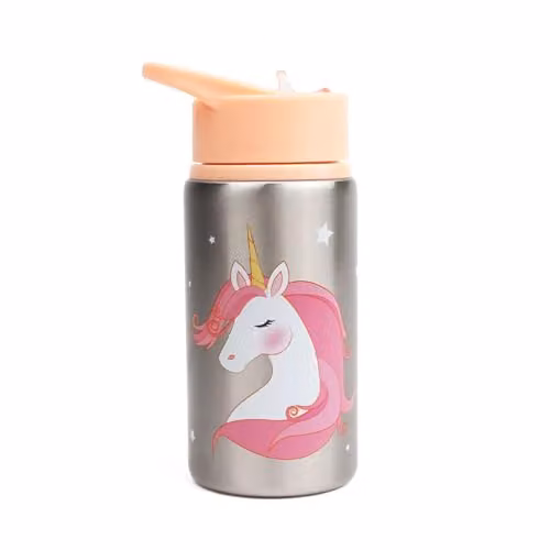 Myga Childrens Animal Kingdom Metal Water Bottle, Pink, 500ml – 1