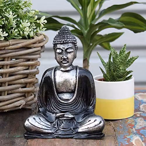 KDMD Black and Grey Ethnic Buddha Tabletop Ornament – 2