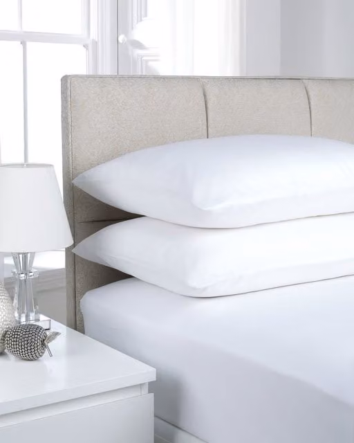 Smart Living Non-Iron Polycotton Standard Pillowcase in White, 50 x 75 cm