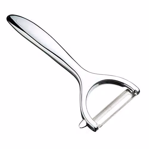 MasterClass Y Potato Peeler in Silver Stainless Steel with Swivel Blade and Ergonomic Handle