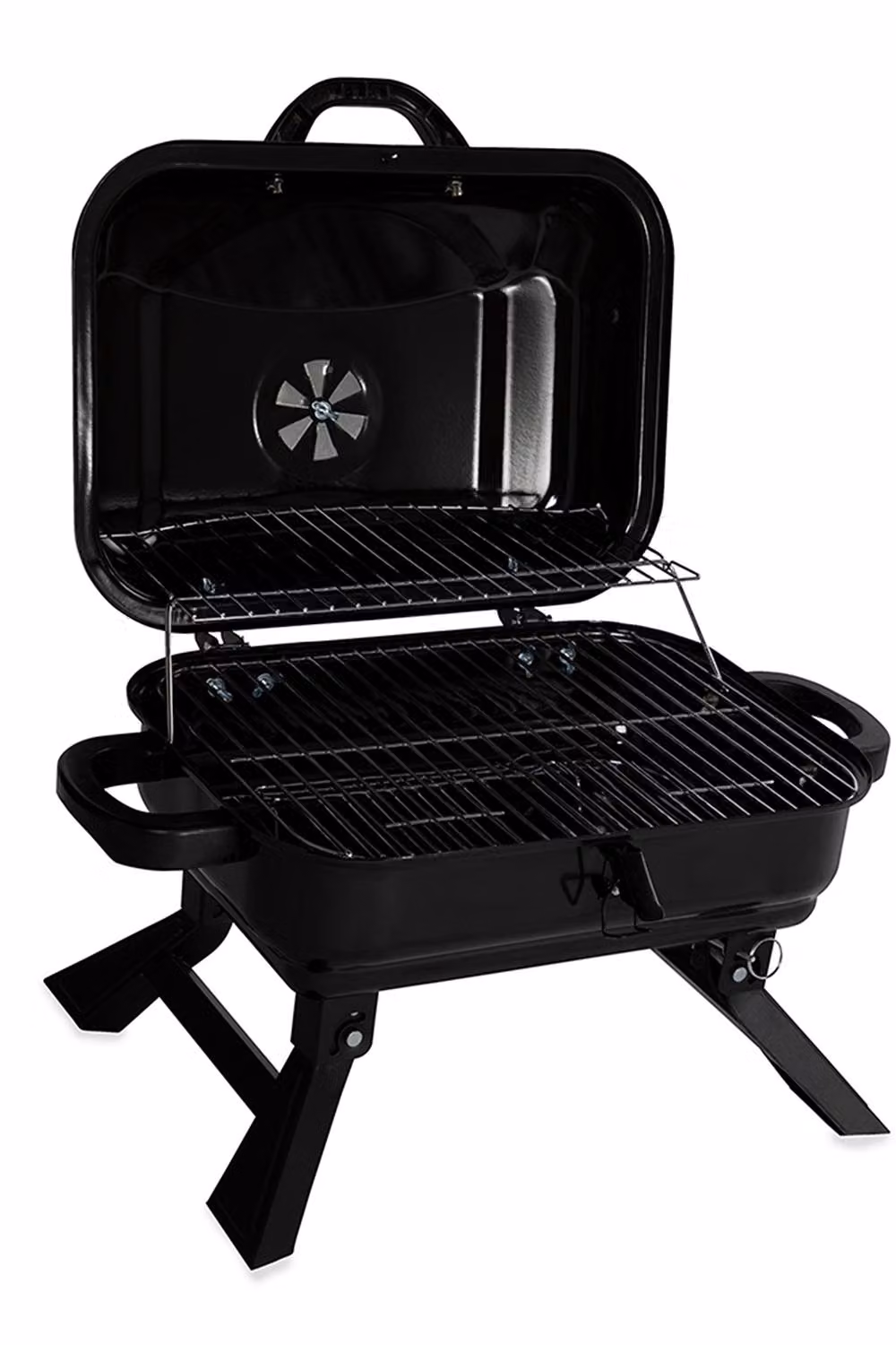 Tower Compact Tabletop Charcoal Grill in Black, W/D/H: 39.5 x 41.0 x 39.5 cm – 8