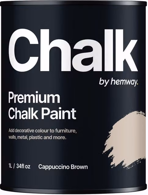 Hemway Chalk Paint in Cappuccino Brown, Flat Matt, 1L