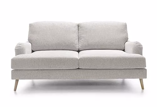 Abakus Direct Harper 3 Seater Sofa in Beige Chenille Fabric – 1
