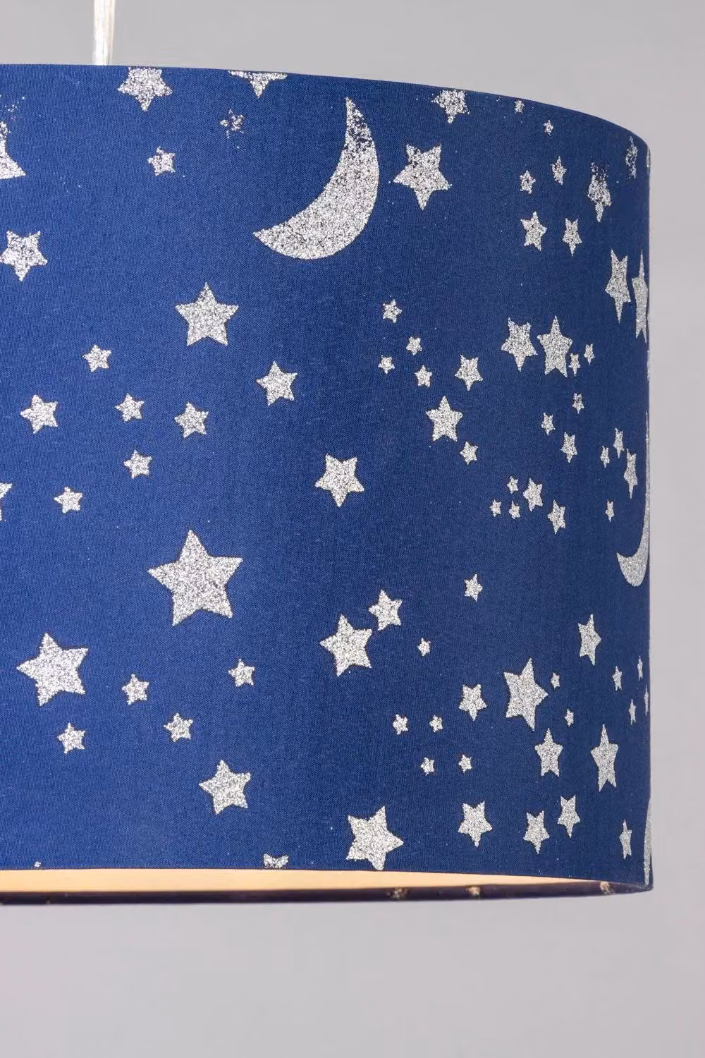 BHS Lighting Glow Moon & Stars Easy Fit Light Shade in Blue, Diameter: 30 cm, Height: 21 cm – 2