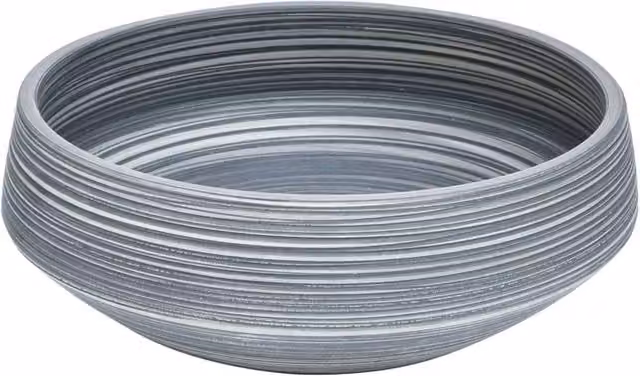 Berkfield Home Grey Round Ceramic Countertop Basin, Diameter: 41 cm, Height: 14 cm – 1