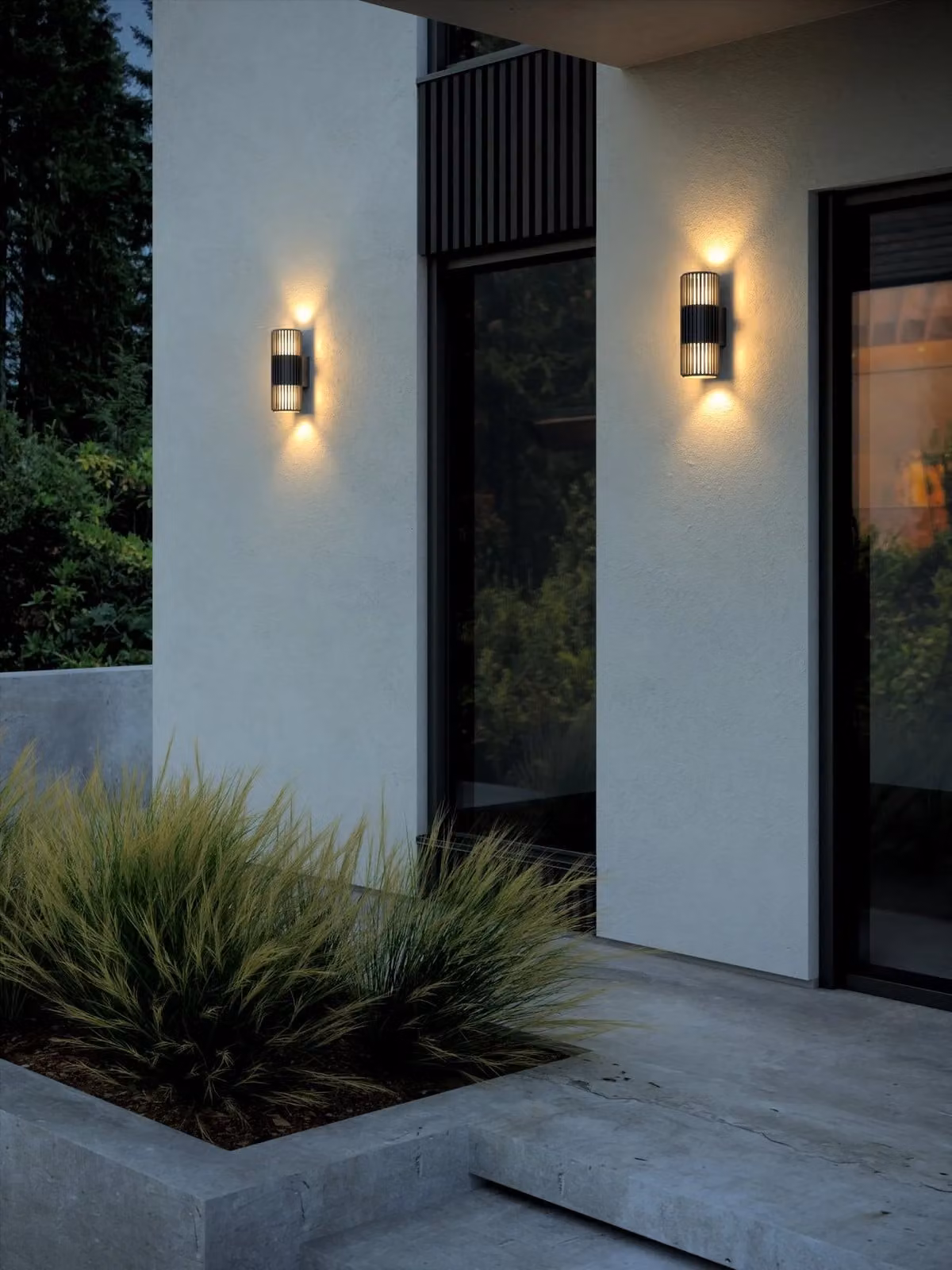 Nordlux Aludra Black Metal Outdoor Wall Light with Up and Down Lighting, E27, IP54, H: 33.7 cm, W: 12.4 cm, D: 17.4 cm – 4