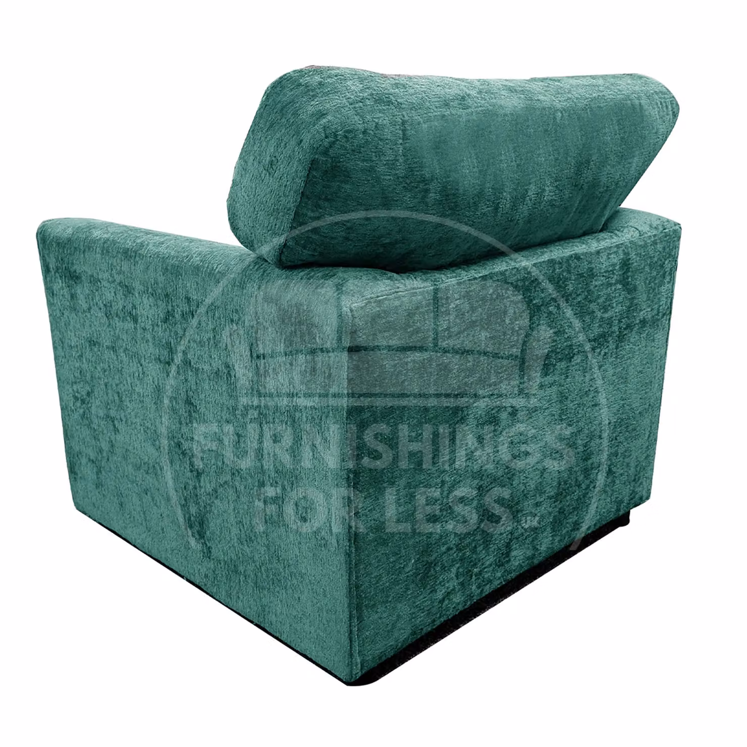 Furnishings For Less UK Monaco Chenille Fabric Single Seater Armchair with Curved Arms in Petrol Teal – 2