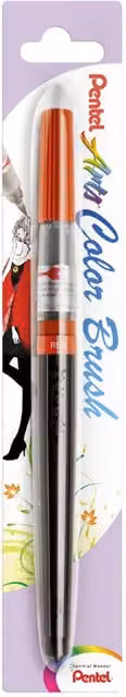 Pentel Arts Red Watercolour Brush Pen for Professionals