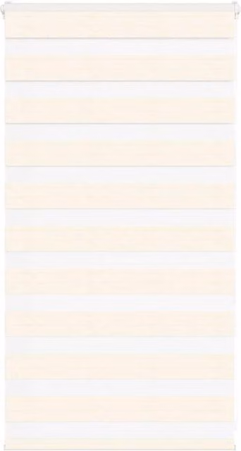 Berkfield Home Zebra Blind in Marble Beige, Polyester, W: 70 cm, H: 100 cm