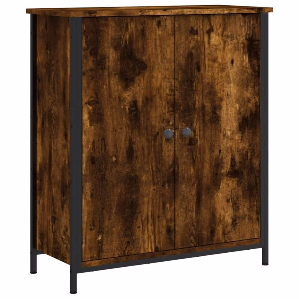 Berkfield Home Smoked Oak Sideboard in Brown, W/D/H: 70 x 30 x 80 cm – 2