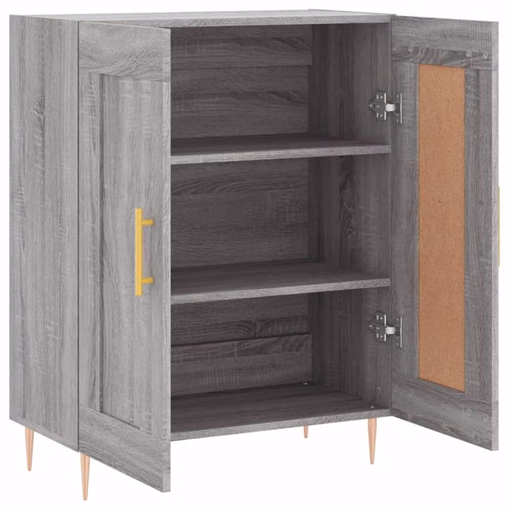 Berkfield Home Grey Sonoma Sideboard in Engineered Wood W/D/H: 69.5 x 34 x 90 cm – 2