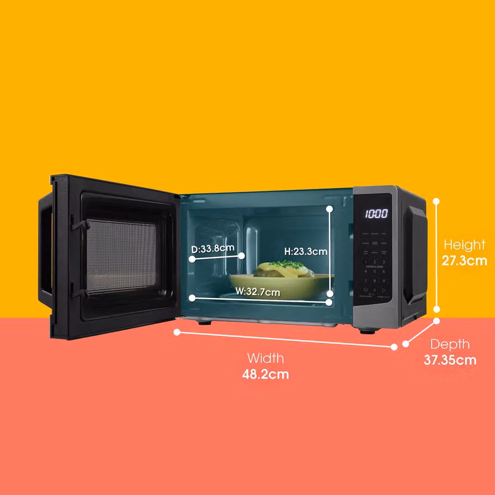 Abode AMT2304B Digital Solo Microwave with Touch Control, 900W, 23L, Black – 2