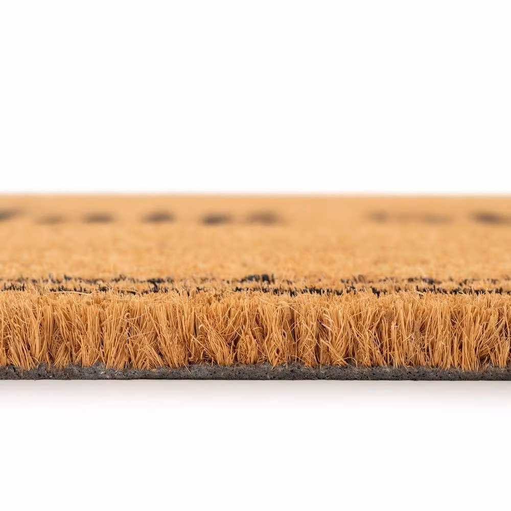 Kukoon Christmas Nollaig Front Door Mat, Beige Coir Rug, W: 45 cm x D: 70 cm – 3