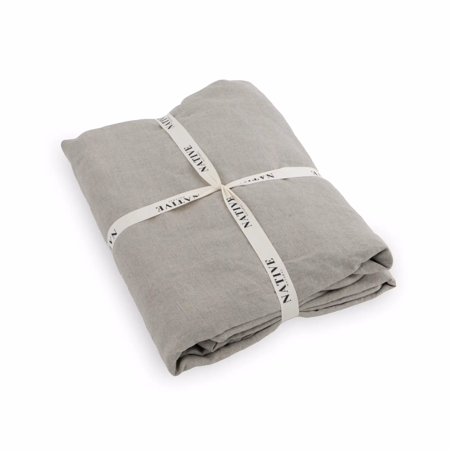 Native Natural Single 100% Linen Duvet Cover in Sand, W/D/H: 135 x 200 cm – 2