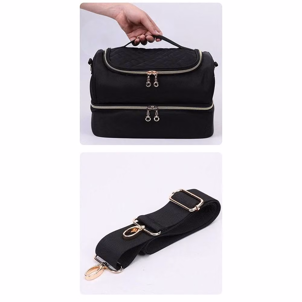 VOGREX Black Fabric Nail Polish Storage Bag and Organiser Case – 4