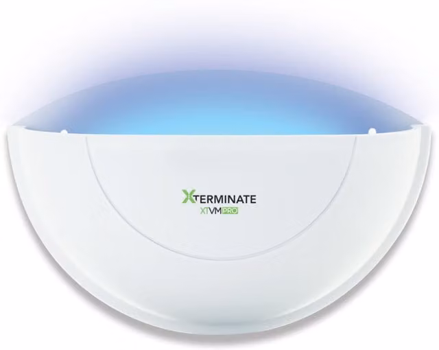 Xterminate White LED Wall Mounted Sticky Fly Trap with 7W Electric Glue Board for Flies and Mosquitoes