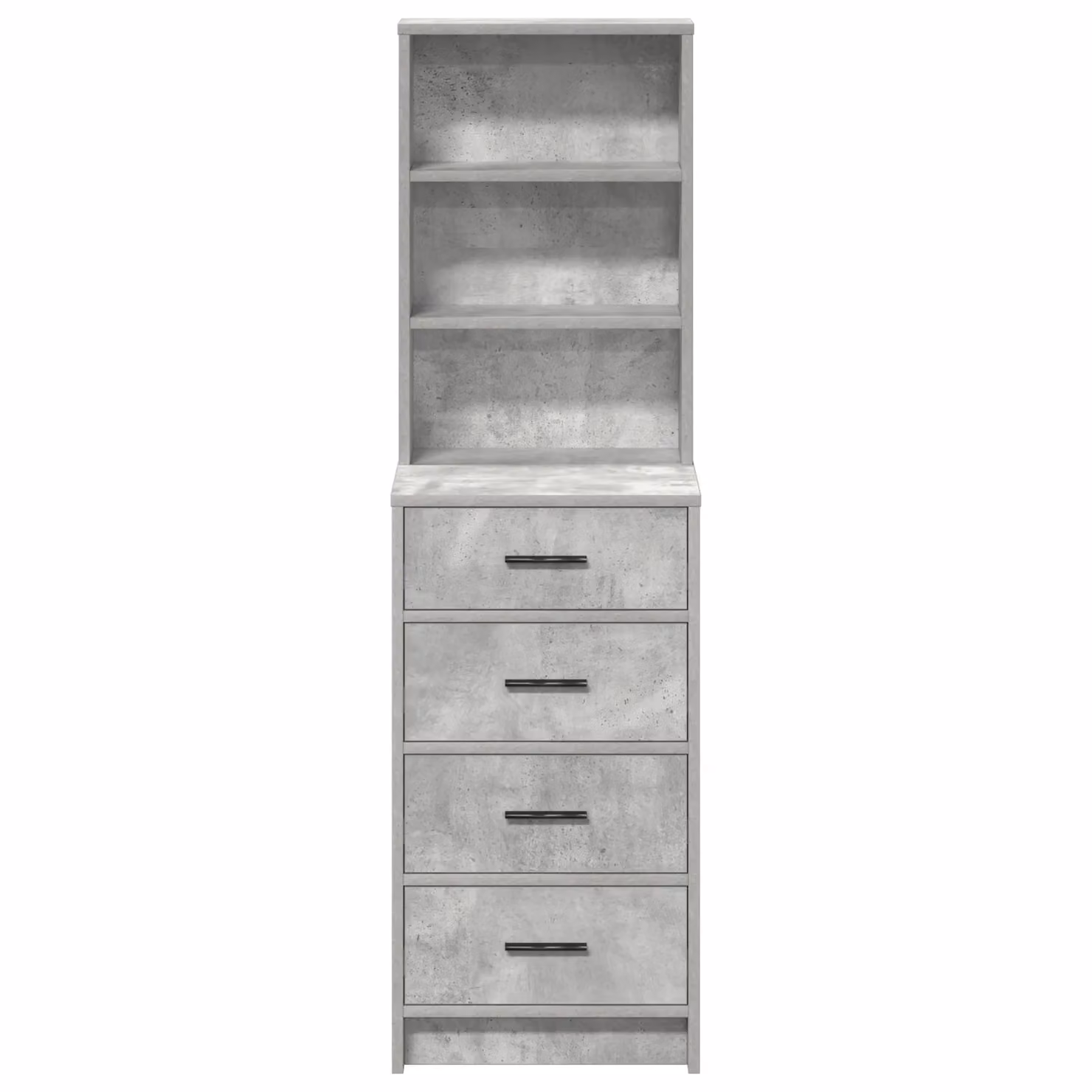 Berkfield Home Modern Highboard in Concrete Grey, W/D/H: 40 x 41 x 135 cm – 2