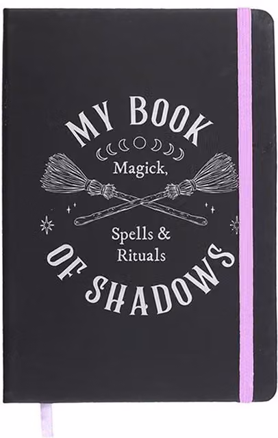 Something Different The Coven Club Book Of Shadows A5 Hardcover Notebook in Black