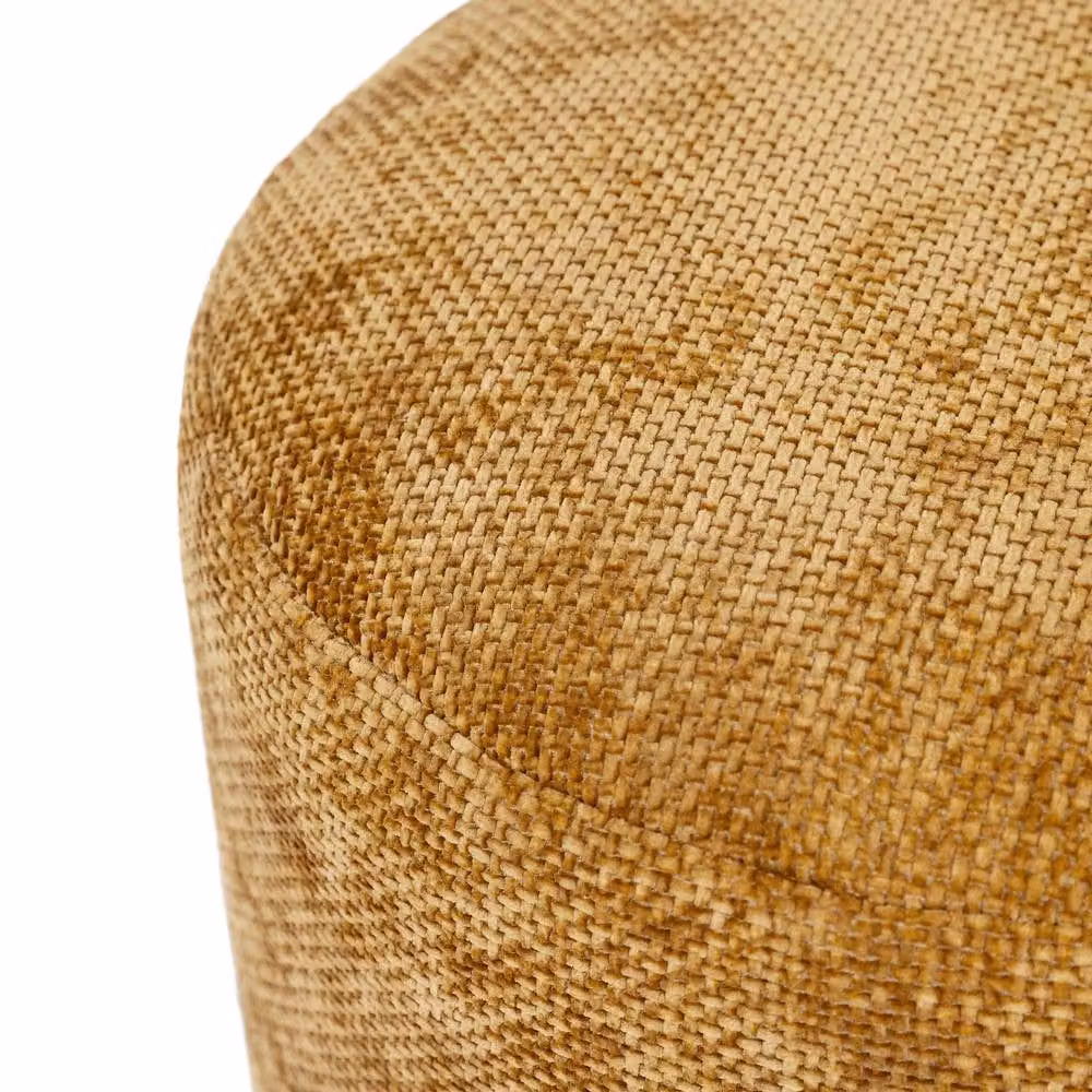 icon Milano Woven Chenille Footstool in Gold – 2