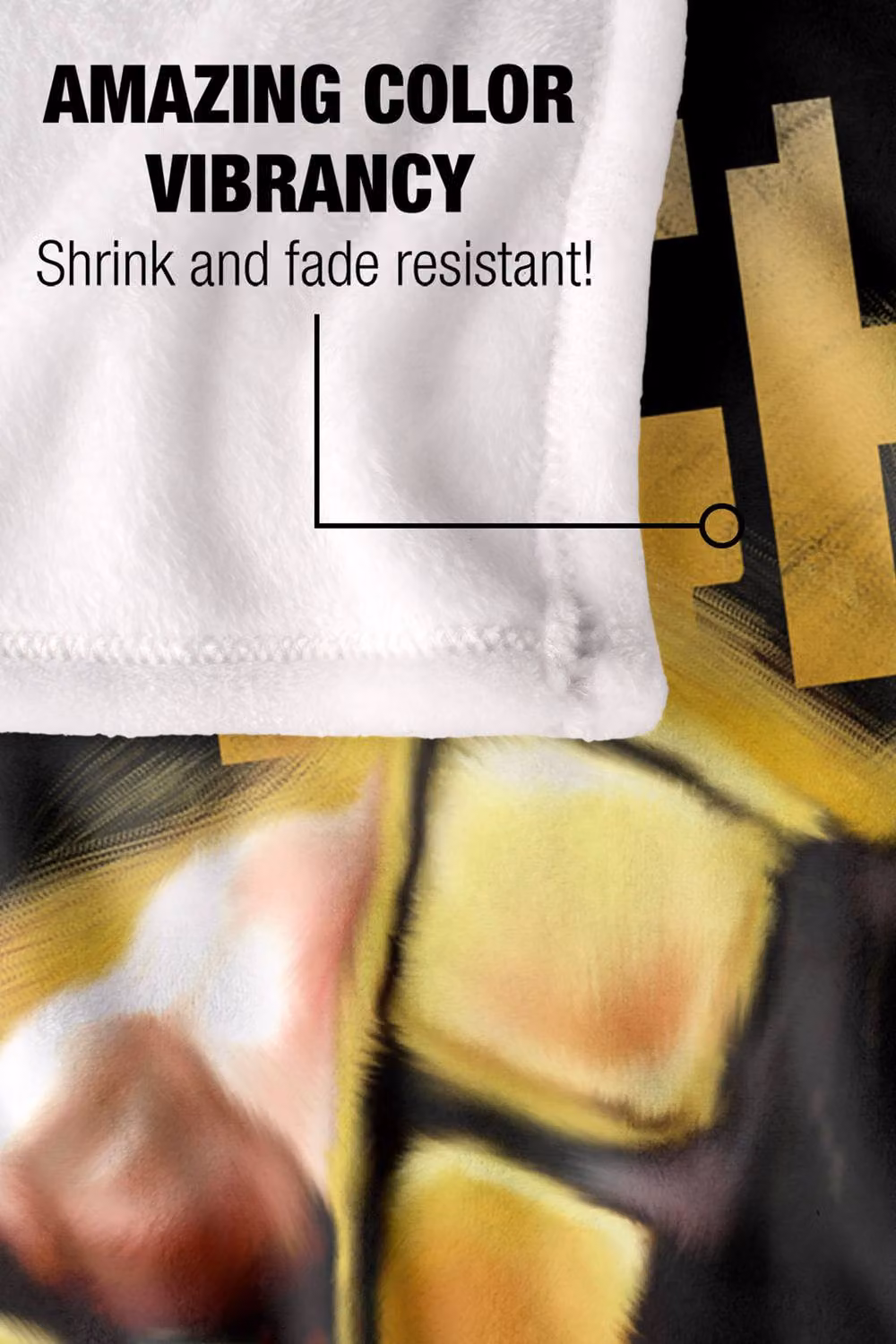 Warner Bros. Mortal Kombat Klassic Fight Extra Large Silky Touch Super Soft Polyester Throw Blanket in Black and Multicolour – 4