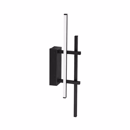 Eglo Trepiliano Modern LED Linear Wall Light in Black Aluminium and Steel